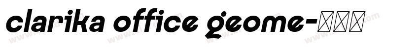 clarika office geome字体转换